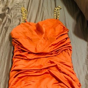 Orange dress (midi)